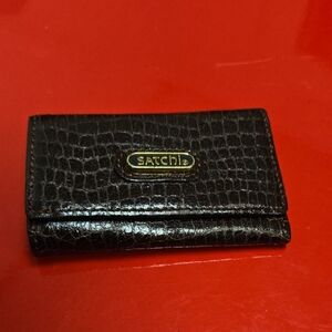 Satchi Black Crocodile Pattern Wallet